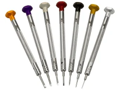 Screwdriver Set Of 7 For Watchmakers And Jewellers With Replacement Heads