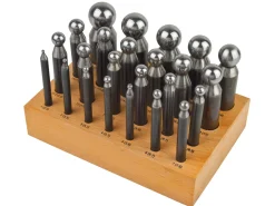 Set Of 24 Steel Doming Punches, Value Range