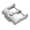 Silver Brushed Buckle 20mm