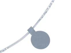 Silver Dumbbell Jewellery Labels Pack of 144 12mm X 35mm