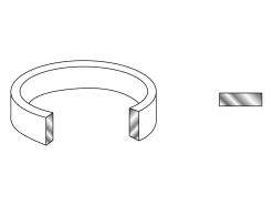 Silver Flat Wedding Ring 6.0mm, Size R, 6.5g Heavyweight, Hallmarked, Wall Thickness 1.59mm, 100% Recycled Silver