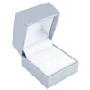 Silver Leatherette Ring Box