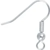 Silver Plated Bead And Loop Hook Ear Wire Pack of 10