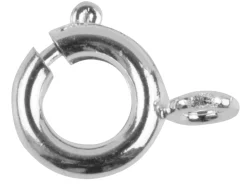 Silver Plated Bolt Rings 6mm Pack of 10