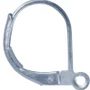 Silver Plated Continental Ear Wire Pack of 10