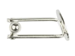 Silver Plated Cufflink With 11mm Flat Pad Pack of 6