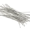 Silver Plated Head Pins 75mm Pack of 50