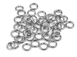 Silver Plated Jump Ring Round 5.0mm Pack of 100 Gauge 0.95mm