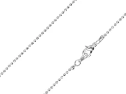 Silver Plated 1.5mm Ball Chain 16"/40cm Unhallmarked