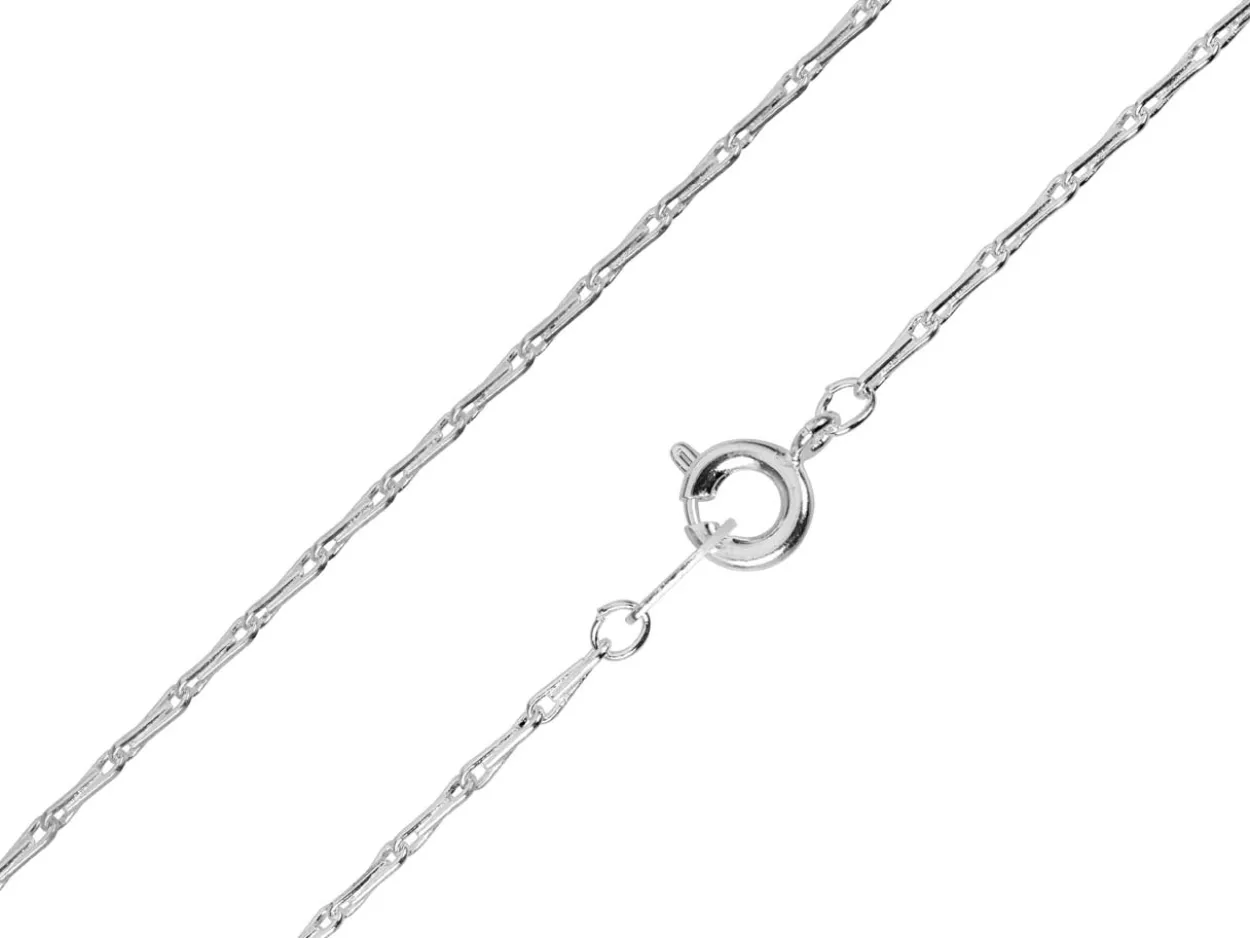 Silver Plated 1.8mm Barleycorn Chain 18"/45cm Unhallmarked