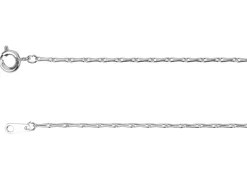 Silver Plated 1.8mm Barleycorn Chain 18"/45cm Unhallmarked