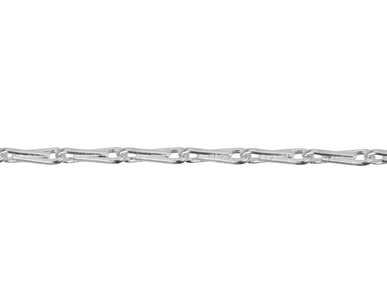 Silver Plated 1.8mm Barleycorn Chain 18"/45cm Unhallmarked