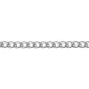 Silver Plated 6.0mm Open Curb Chain Loose 1 Metre Length Unhallmarked