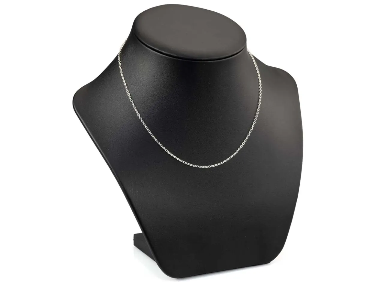Silver Plated 1.6mm Oval Trace Chain 24"/60cm Unhallmarked