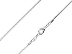 Silver Plated 1.1mm Round Snake Chain 18"/45cm Unhallmarked