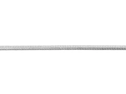 Silver Plated 1.1mm Round Snake Chain 18