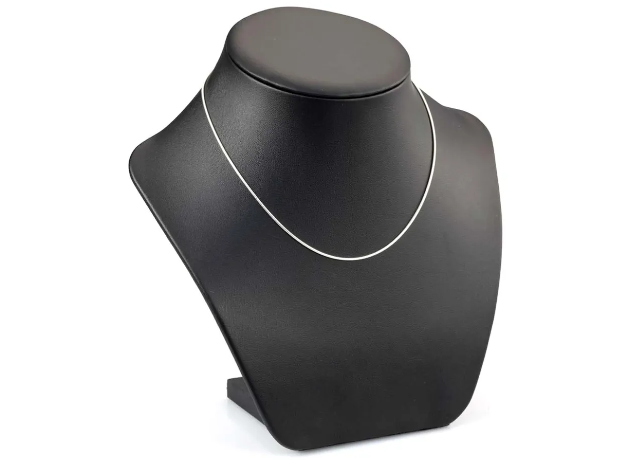 Silver Plated 1.1mm Round Snake Chain 18"/45cm Unhallmarked
