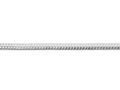 Silver Plated 1.9mm Round Snake Chain 18