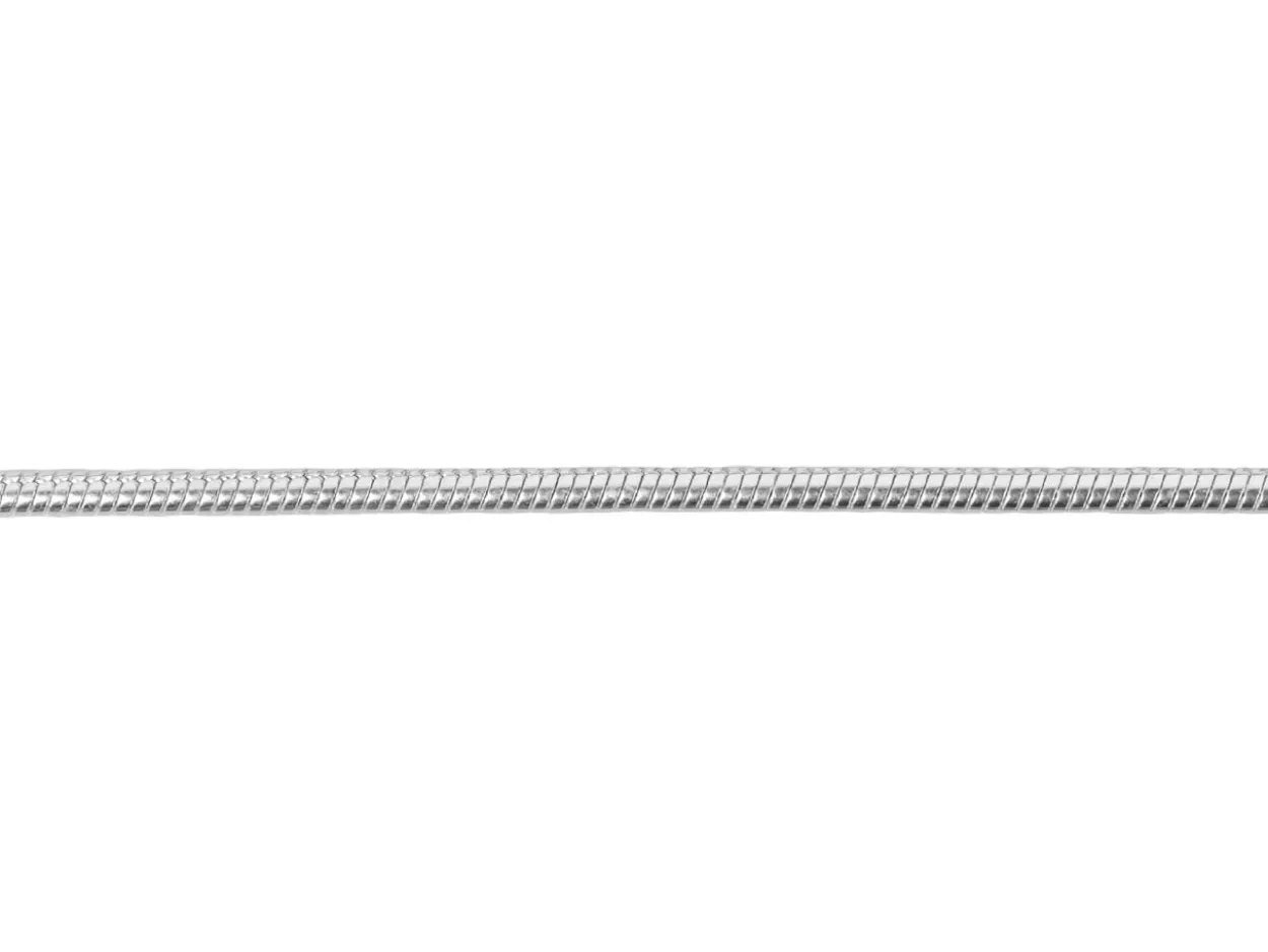 Silver Plated 1.1mm Round Snake Chain 16"/40cm Unhallmarked