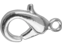 Silver Plated Oval Lobster Trigger Clasp Catch 10mm Pack of 10