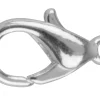 Silver Plated Oval Lobster Trigger Clasp Catch 15mm Pack of 10