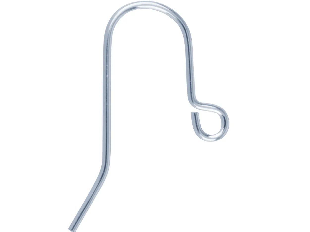 Silver Plated Plain Hookwire Pack of 10