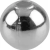 Silver Plated Plain Round 3mm 2 Hole Beads Pack of 50