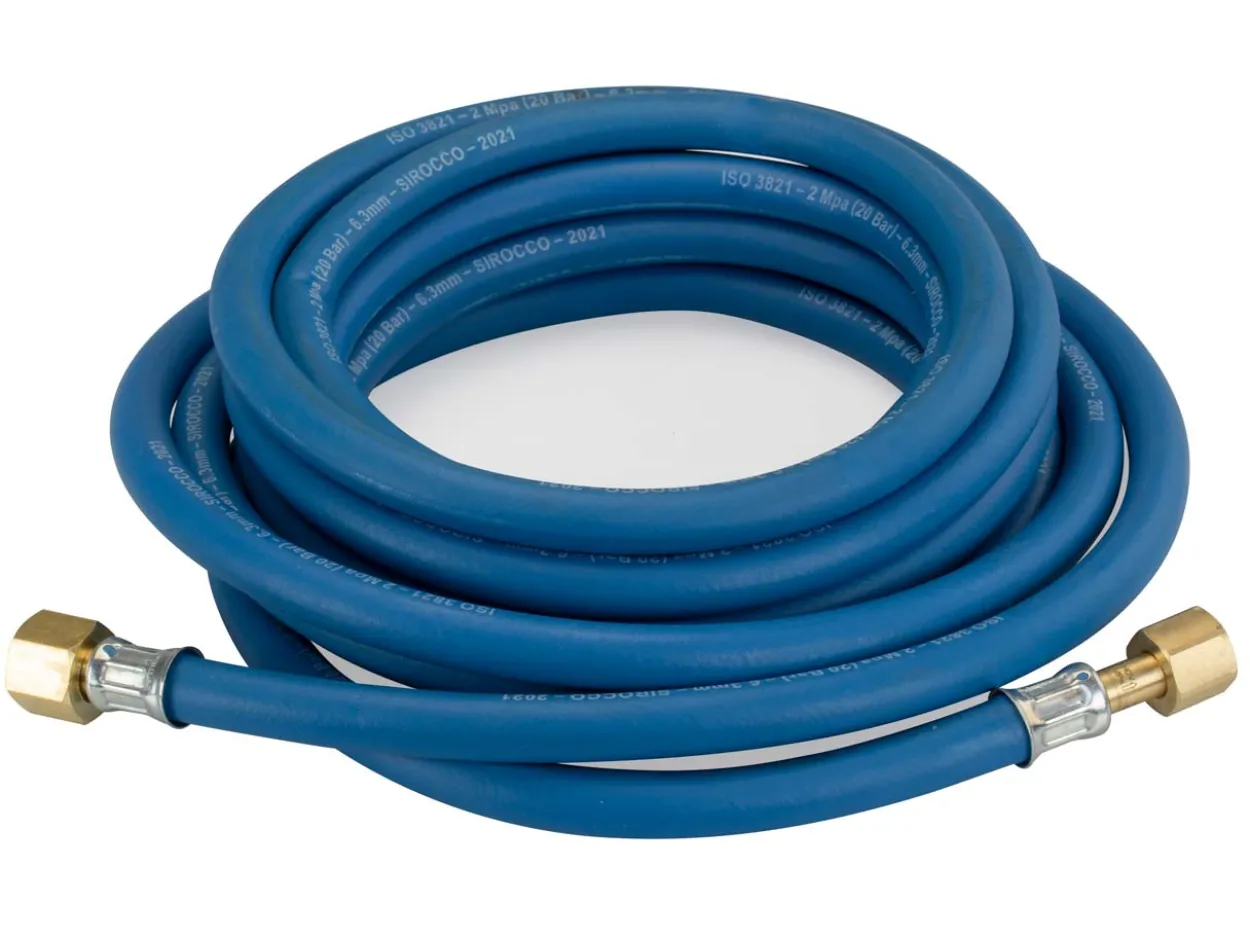 Sirocco Oxygen Hose 6.35mm/¼" With Fitted Check Valves