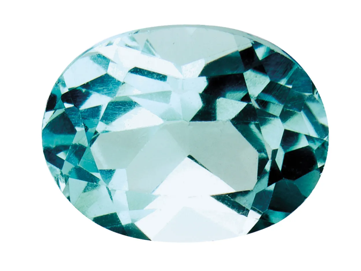 Sky Blue Topaz, Oval, 8x6mm, Treated