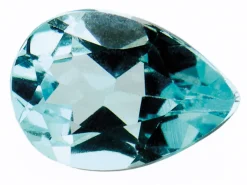 Sky Blue Topaz, Pear, 8x5mm, Treated