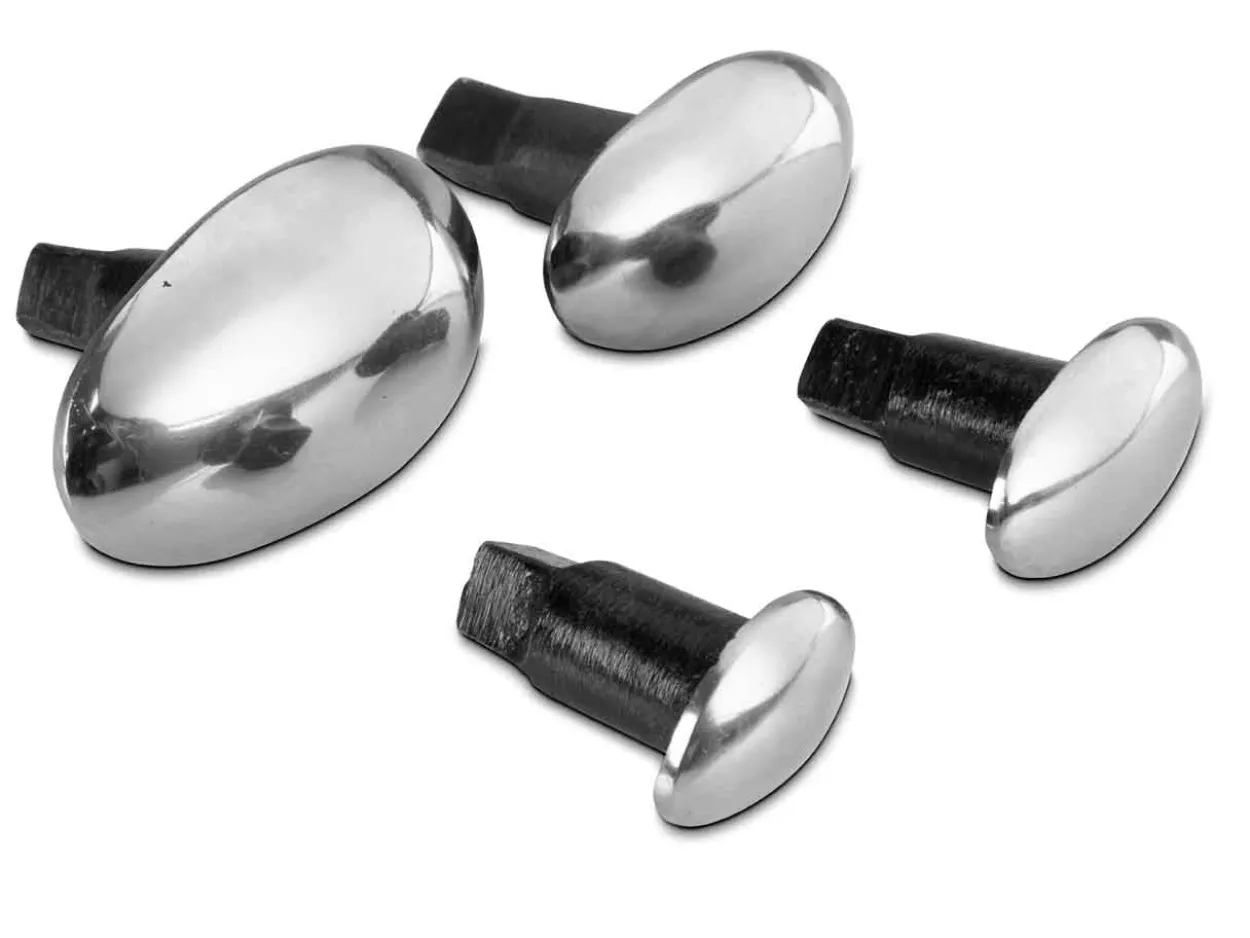 Spoon Stakes Set Of 4 With Wooden Stand