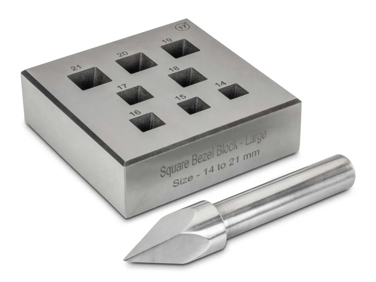Square Bezel Block Large 14.0mm To 21.0mm 17°