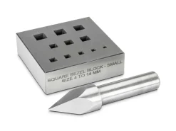 Square Bezel Block 4.0mm To 14.0mm Holes 17°