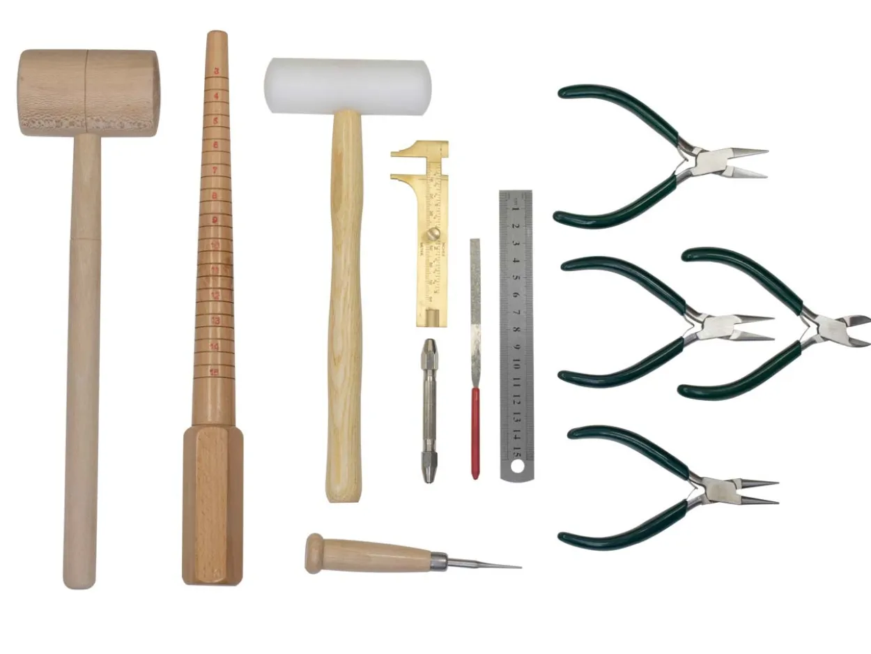 Starter Jewellers Bench Kit, Measuring And Forming, 12 Pieces