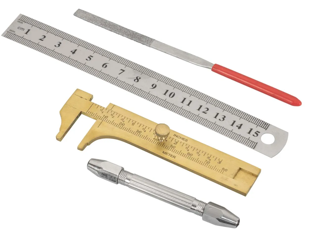 Starter Jewellers Bench Kit, Measuring And Forming, 12 Pieces
