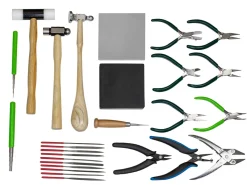 Starter Jewellers Bench Kit, Planishing And Forming, 17 Pieces