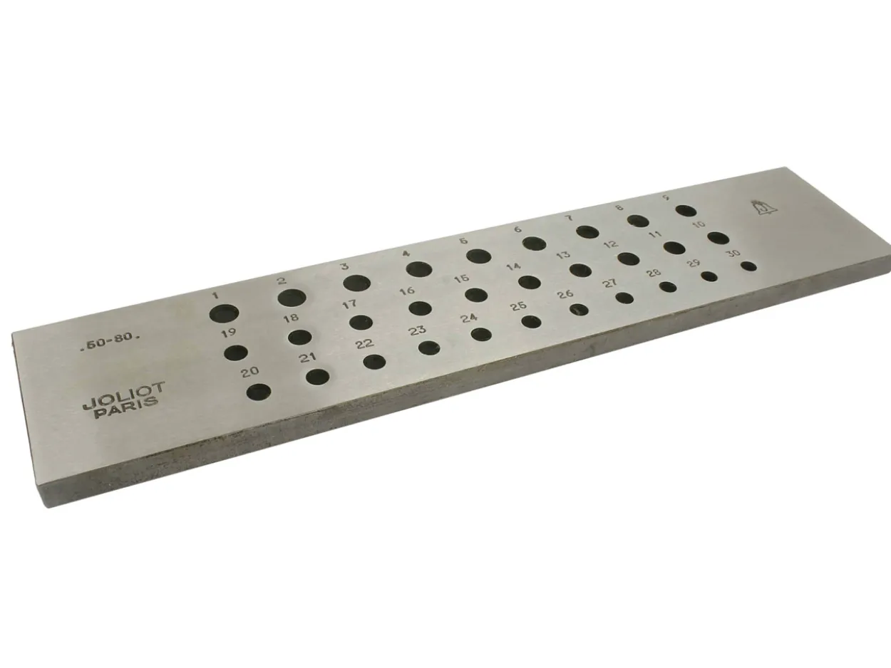 Steel Round Drawplate, 5.0mm - 8.0mm, 30 Hole