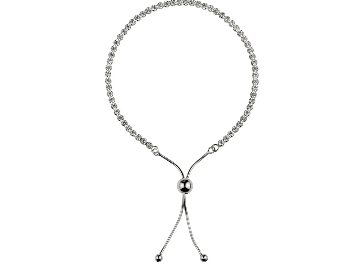 Sterling Silver Adjustable Ball Clasp And Snake Chain Component