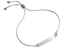 Sterling Silver Adjustable Ball Clasp And Snake Chain Bracelet Component