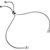Sterling Silver Adjustable Ball Clasp And Box Chain Bracelet Component