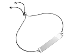 Sterling Silver Adjustable Ball Clasp And Box Chain Bracelet Component