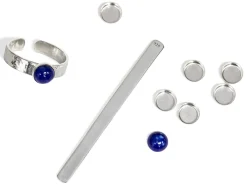 Sterling Silver Adjustable Lapis Ring Project