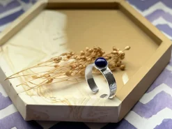 Sterling Silver Adjustable Lapis Ring Project