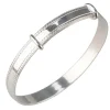 Sterling Silver Adjustable Plain Childs Bangle