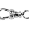 Sterling Silver Albert Swivel 19mm Open Ring