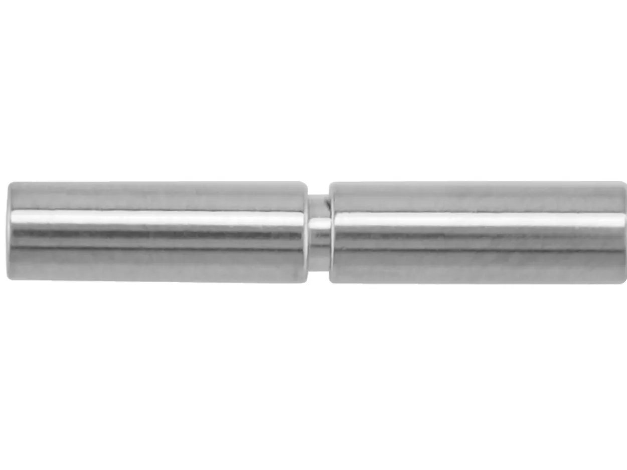 Sterling Silver Bayonet Clasp, With A Push And Twist Action, 3.5mm Outside Diameter