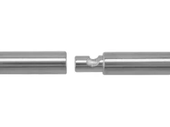 Sterling Silver Bayonet Clasp, With A Push And Twist Action, 3.5mm Outside Diameter