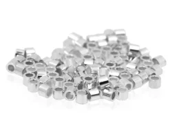 Sterling Silver Beadalon Crimp Tube 1.3mm Id, 2.0mm Length, Pack of 12