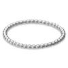Sterling Silver Beaded Ring 1.5mm Size K