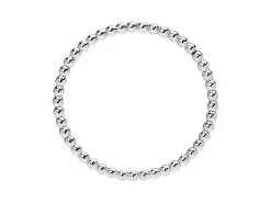 Sterling Silver Beaded Ring 1.5mm Size O